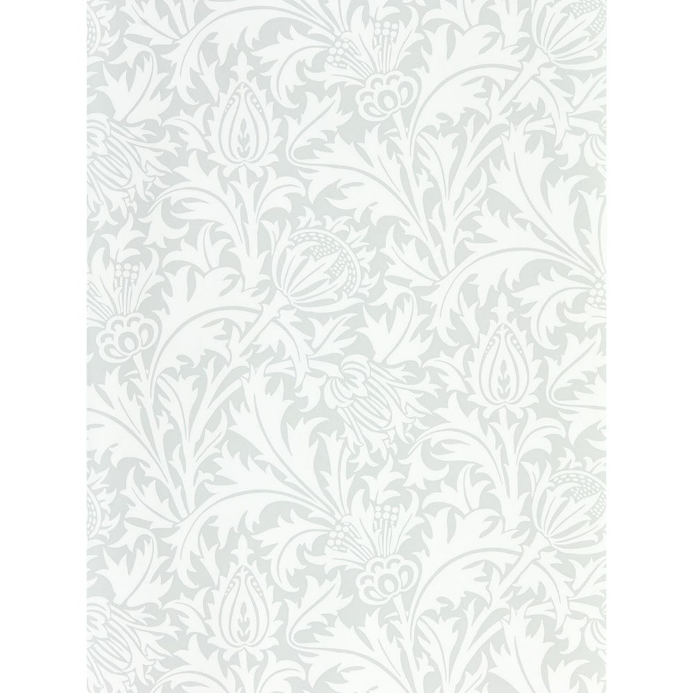 Pure Thistle Wallpaper 216550 by Morris & Co in Grey Blue